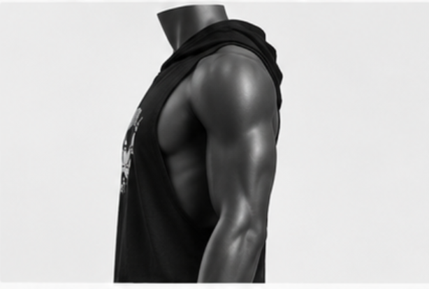 Waistcoat Vest Hipster Sportsman Summer Hooded Gym