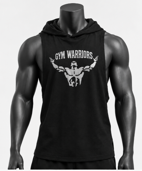 Waistcoat Vest Hipster Sportsman Summer Hooded Gym