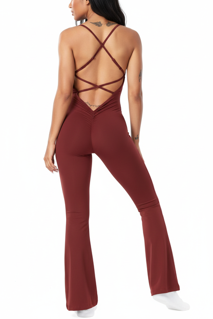 Backless jumpsuit back view