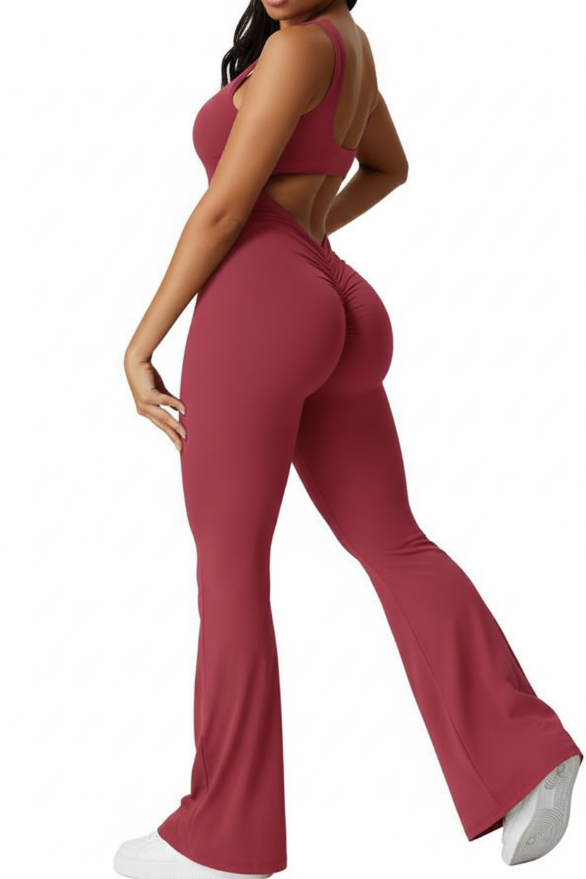 Backless jumpsuit side view