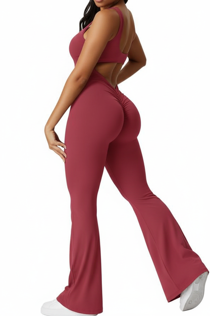 Backless jumpsuit side view