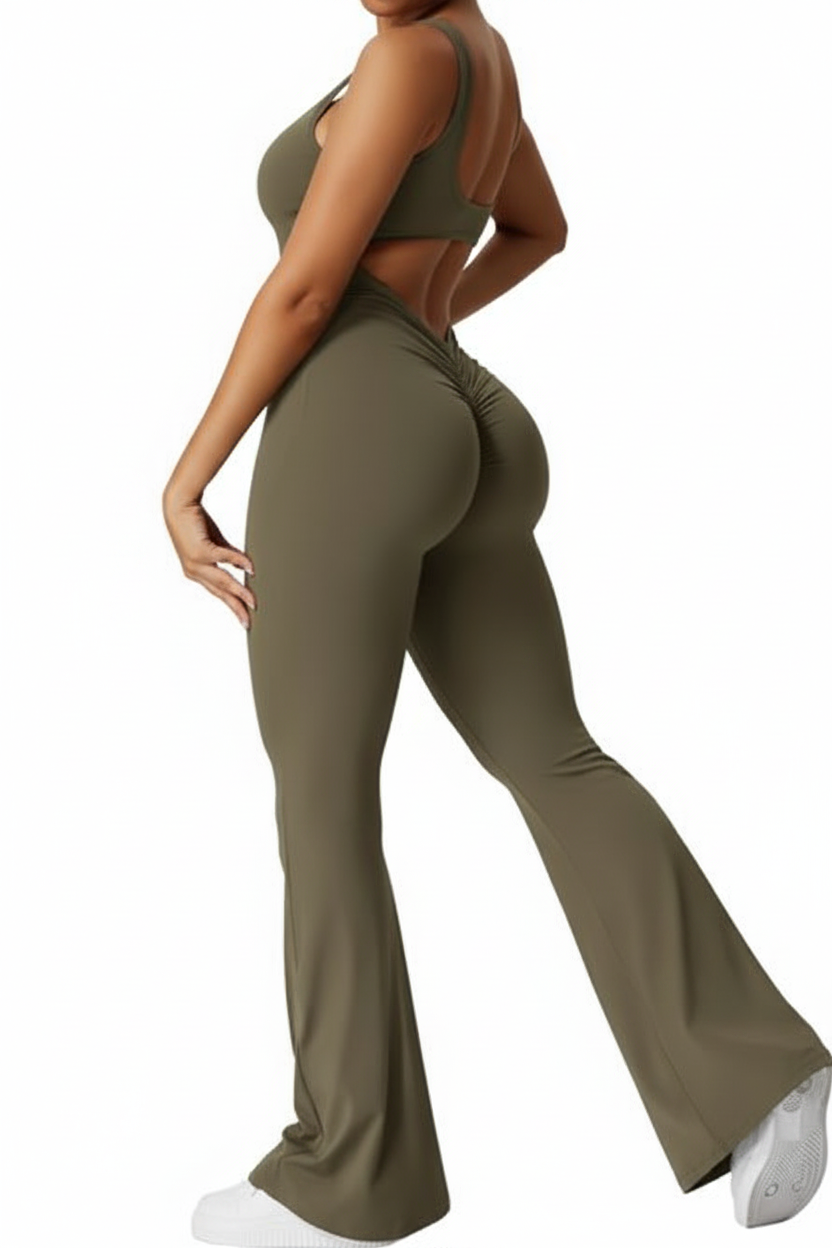 Khaki jumpsuit